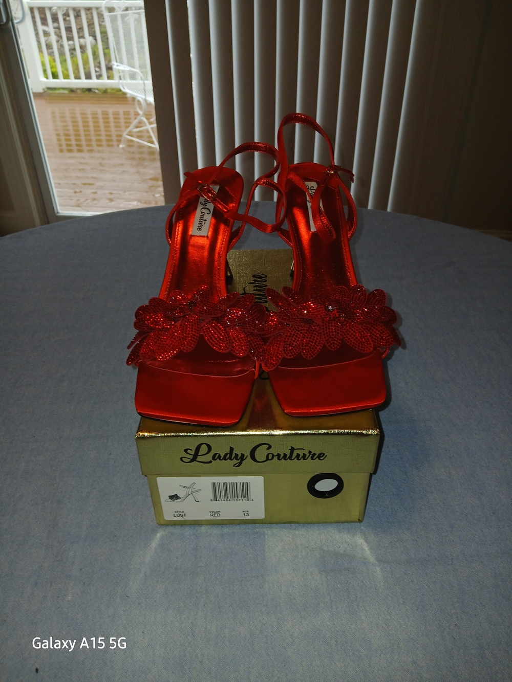 Lady Couture Lust satin sandals with floral embellishments